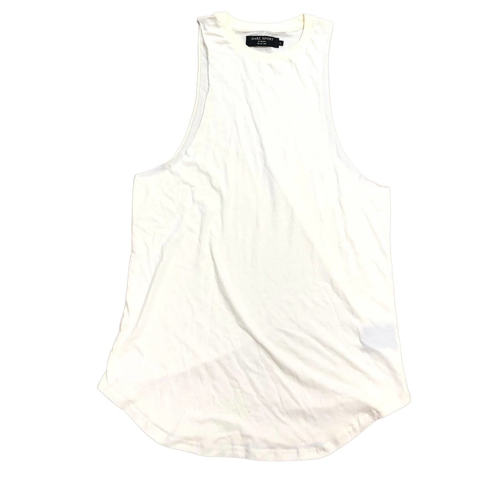 Darc Sport Men's No Weapon Muscle Drop Tail Tank Top Tee T-Shirt in Large